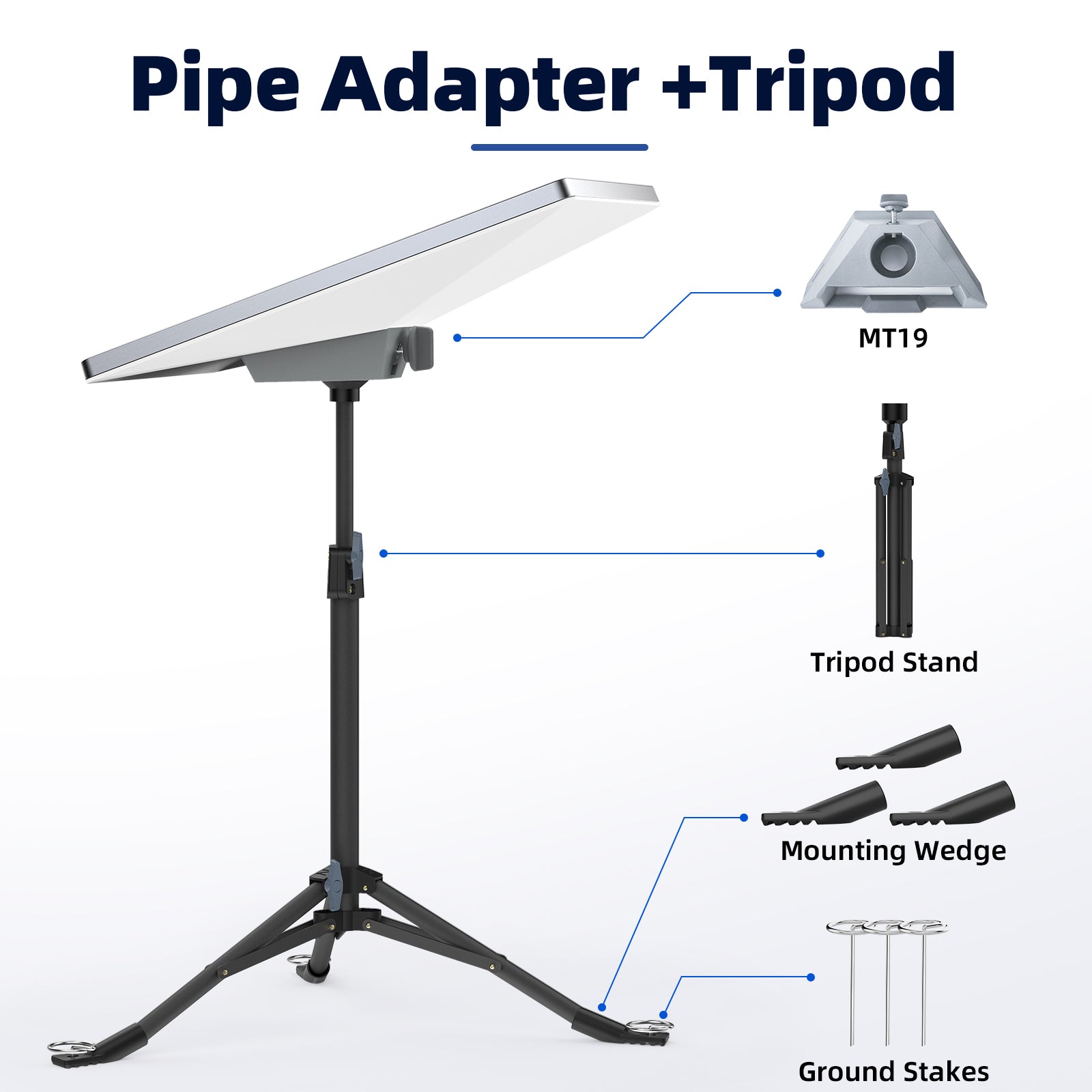 Starlink Mini Tripod Stand — Stable, Portable Mount for Off-Grid
