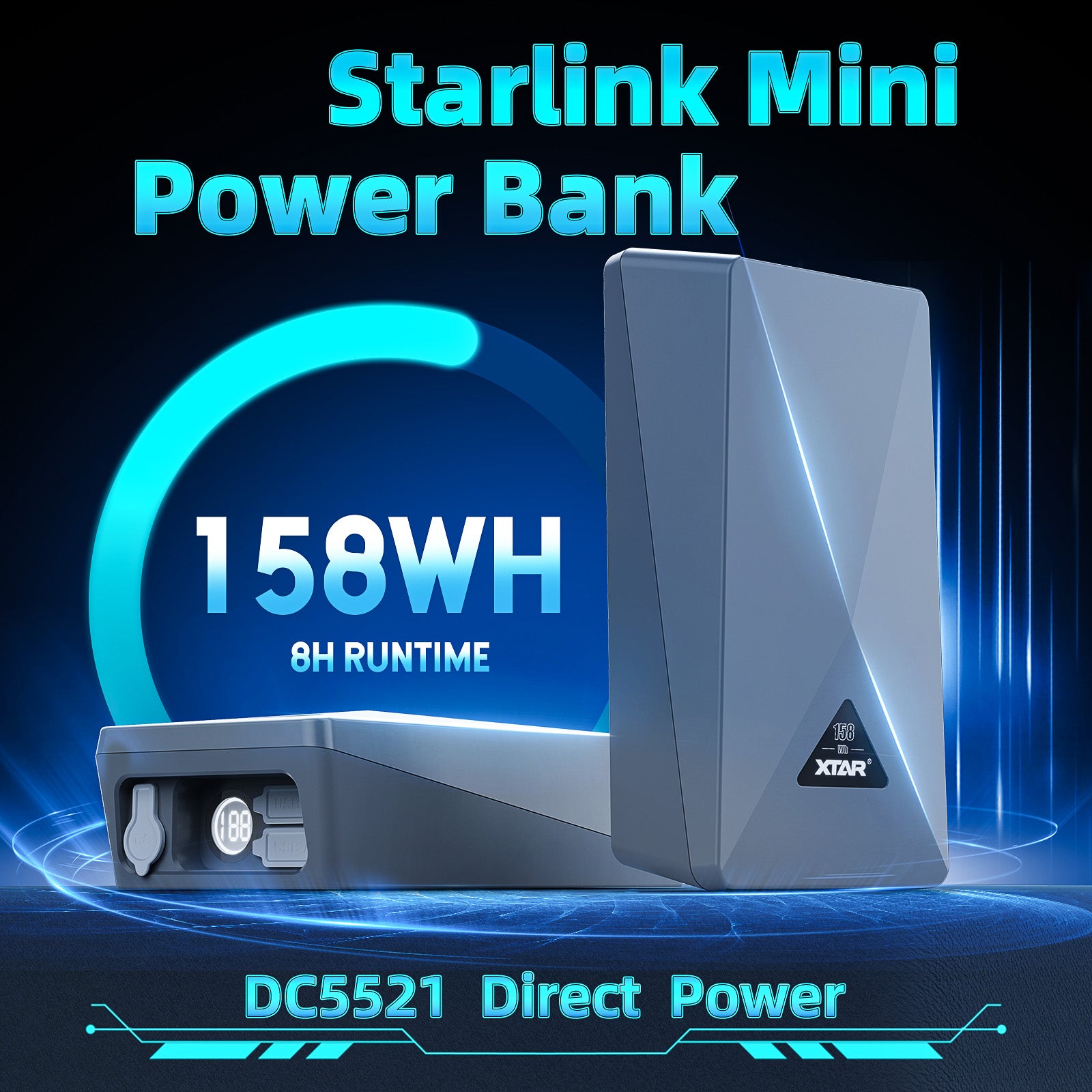 Best Power Bank for Starlink Mini (MP158) | 8-Hour Stable DC Power ...