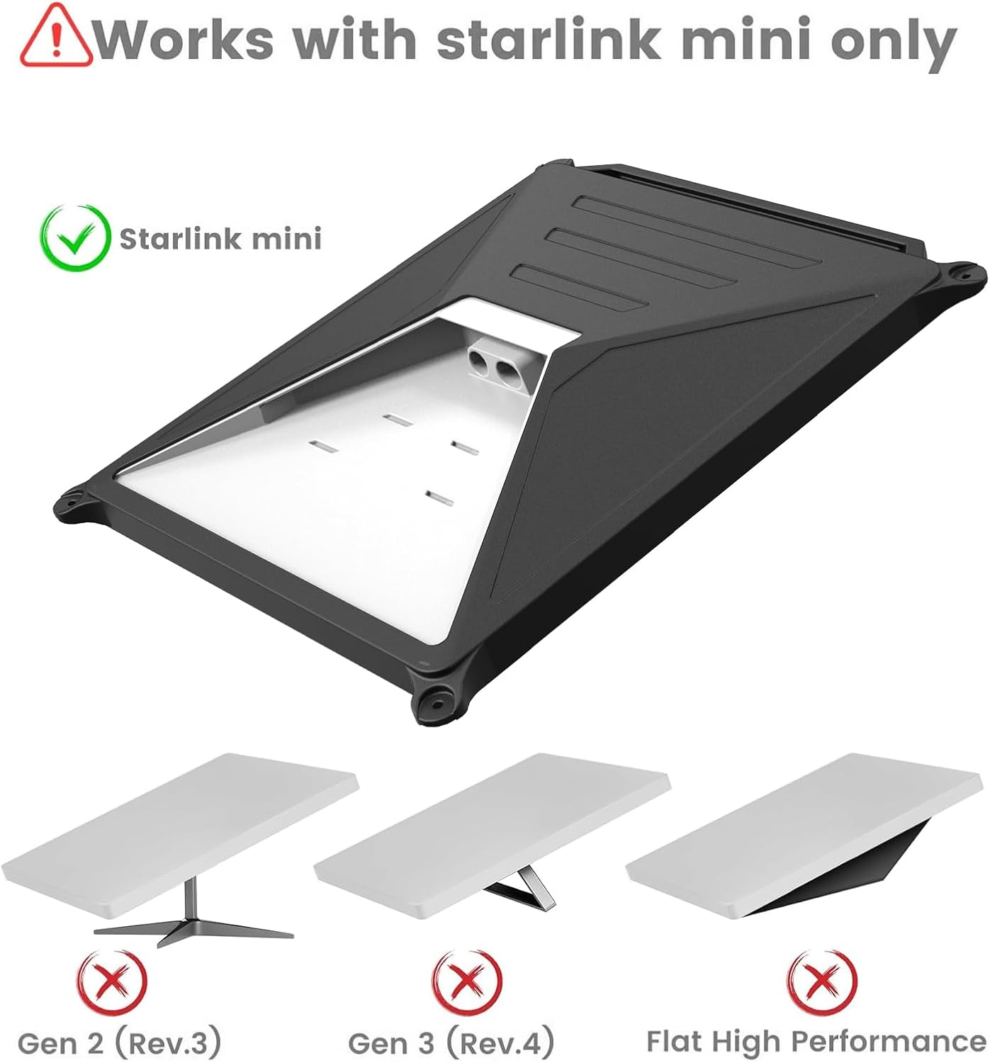 Starlink Mini Car Mount Silicone Case | Suction Cup for Windows