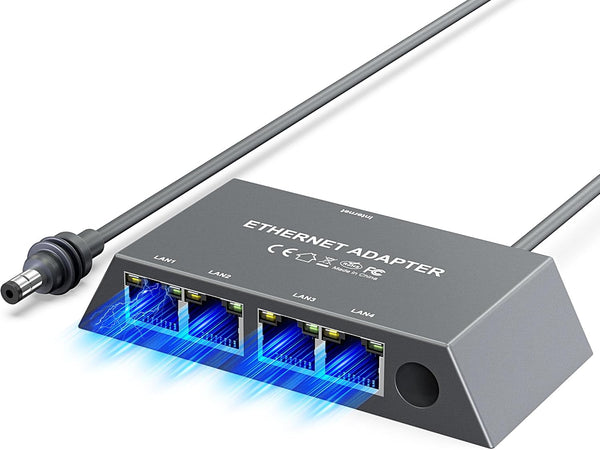 Starlink Mini/Gen3 Ethernet Adapter with 4 RJ45 Ports