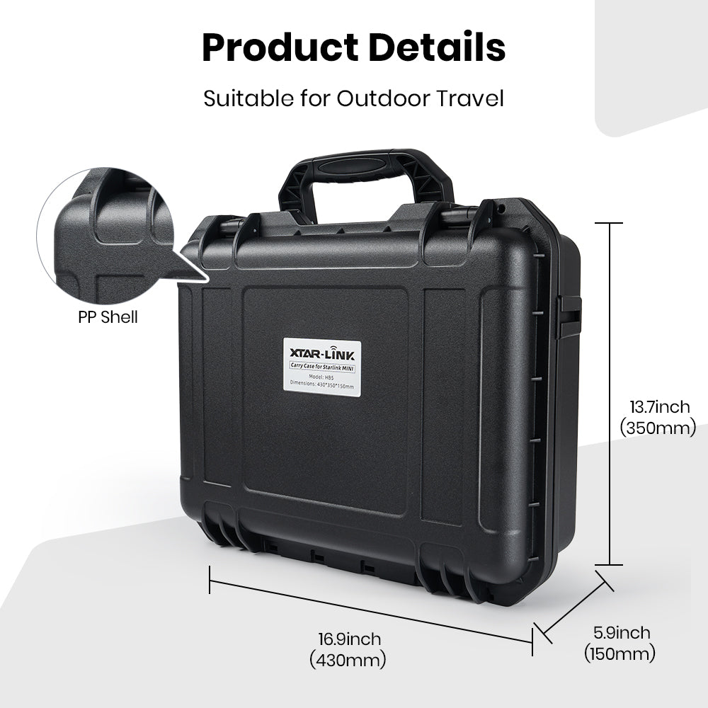 Starlink Mini Carrying Hard Case | Waterproof & Shockproof Travel