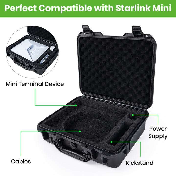 Custodia rigida impermeabile per Starlink Mini Kit e accessori Custodia rigida impermeabile per Starlink Mini Kit e accessori