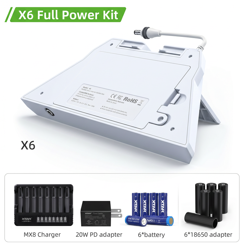Starlink Mini Battery Pack – X6 Swappable 21700/18650 Power System