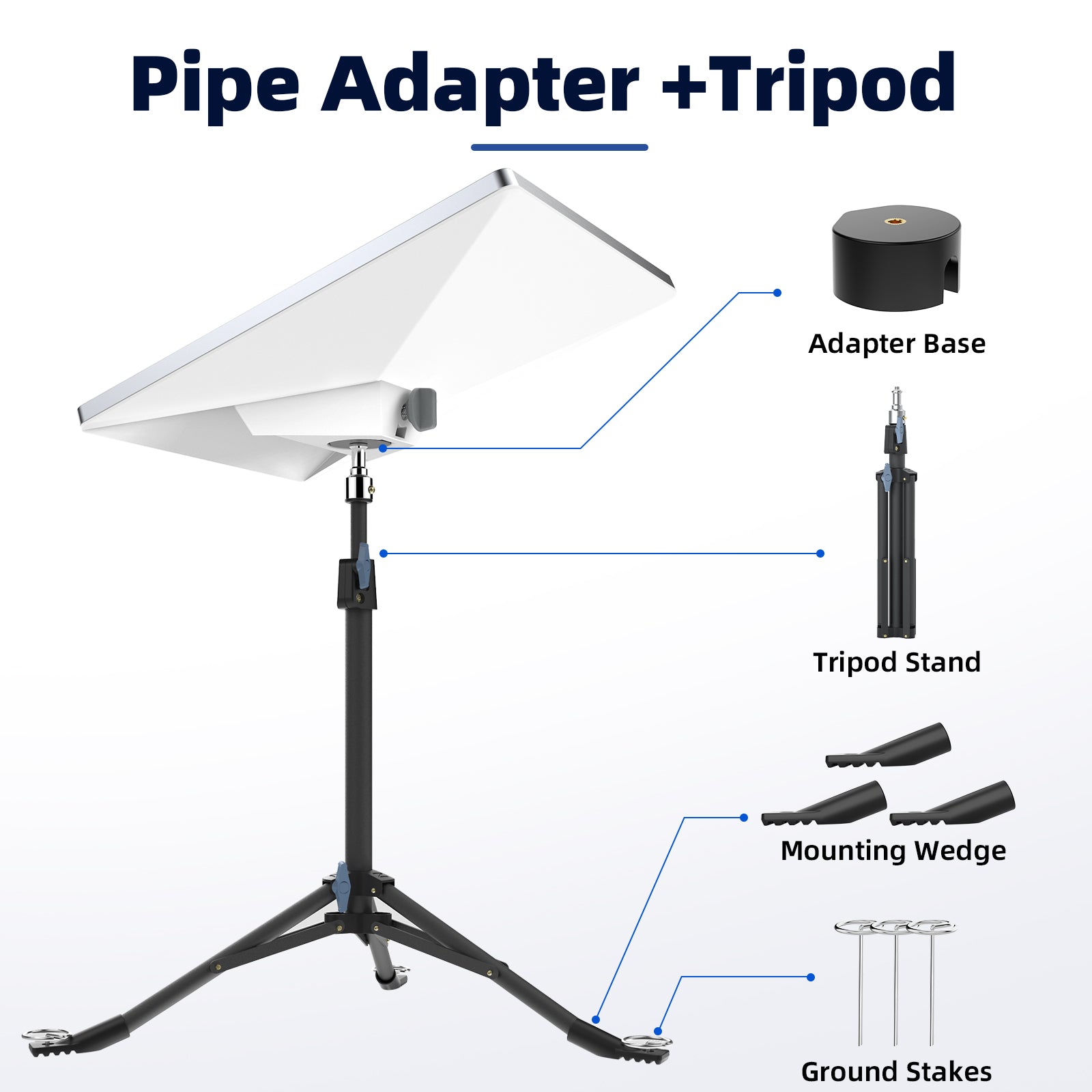 Starlink Mini Tripod Stand — Stable, Portable Mount for Off-Grid